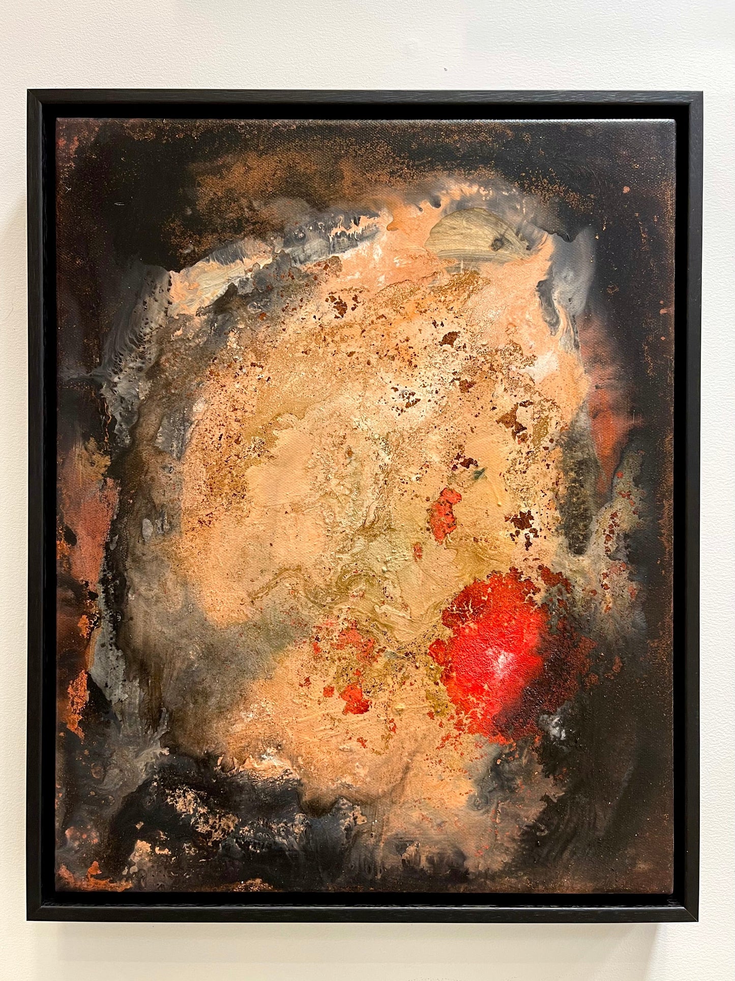 Vermillion in Black - 50cm x 60cm
