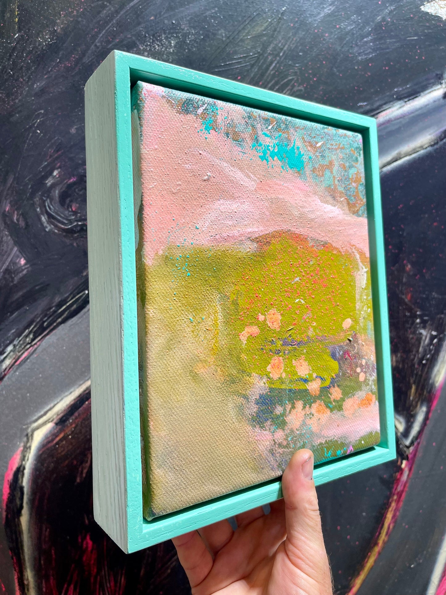 Small Turquoise  #8 - 20cm x 25cm