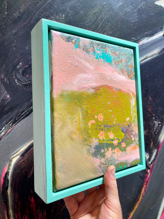 Small Turquoise  #8 - 20cm x 25cm