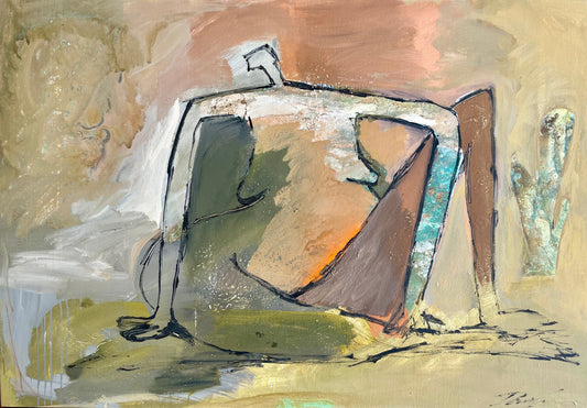 Dame Caméléon - 115cm x 165cm