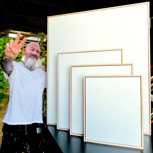 Artist Canvas + Oak Floating Frame ( COMING SOON )