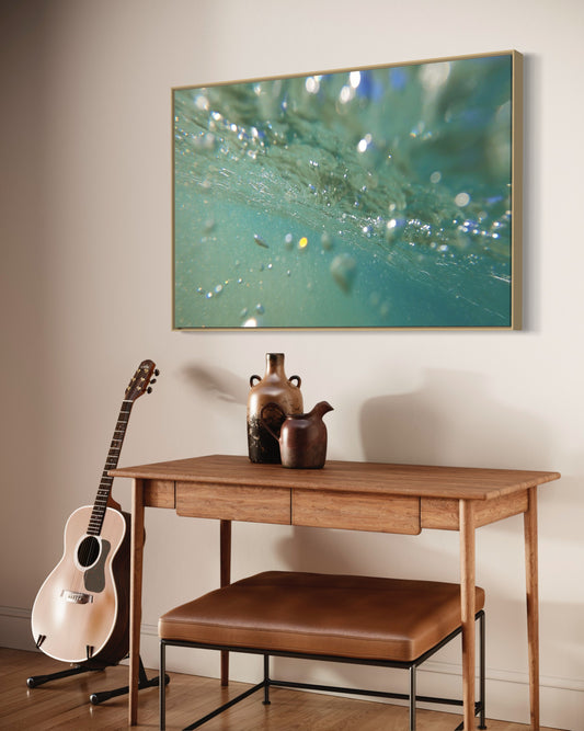 TEAL LOVE #1 - Ltd Ed of 150 Professionally Custom Framed