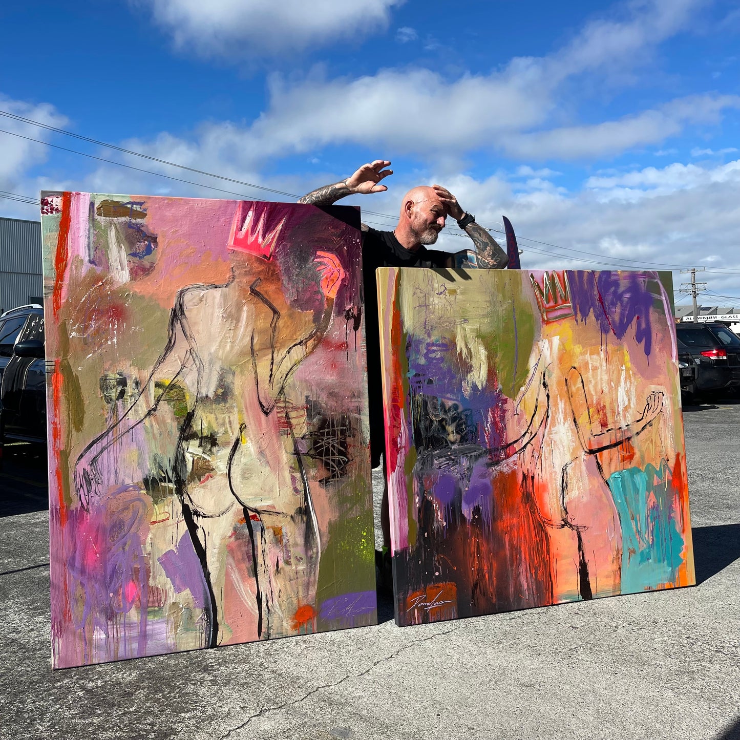 La Belle Reine - 145cm x 145cm