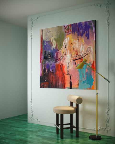 La Belle Reine - 145cm x 145cm