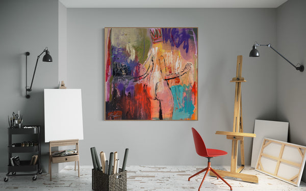 La Belle Reine - 145cm x 145cm