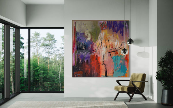 La Belle Reine - 145cm x 145cm