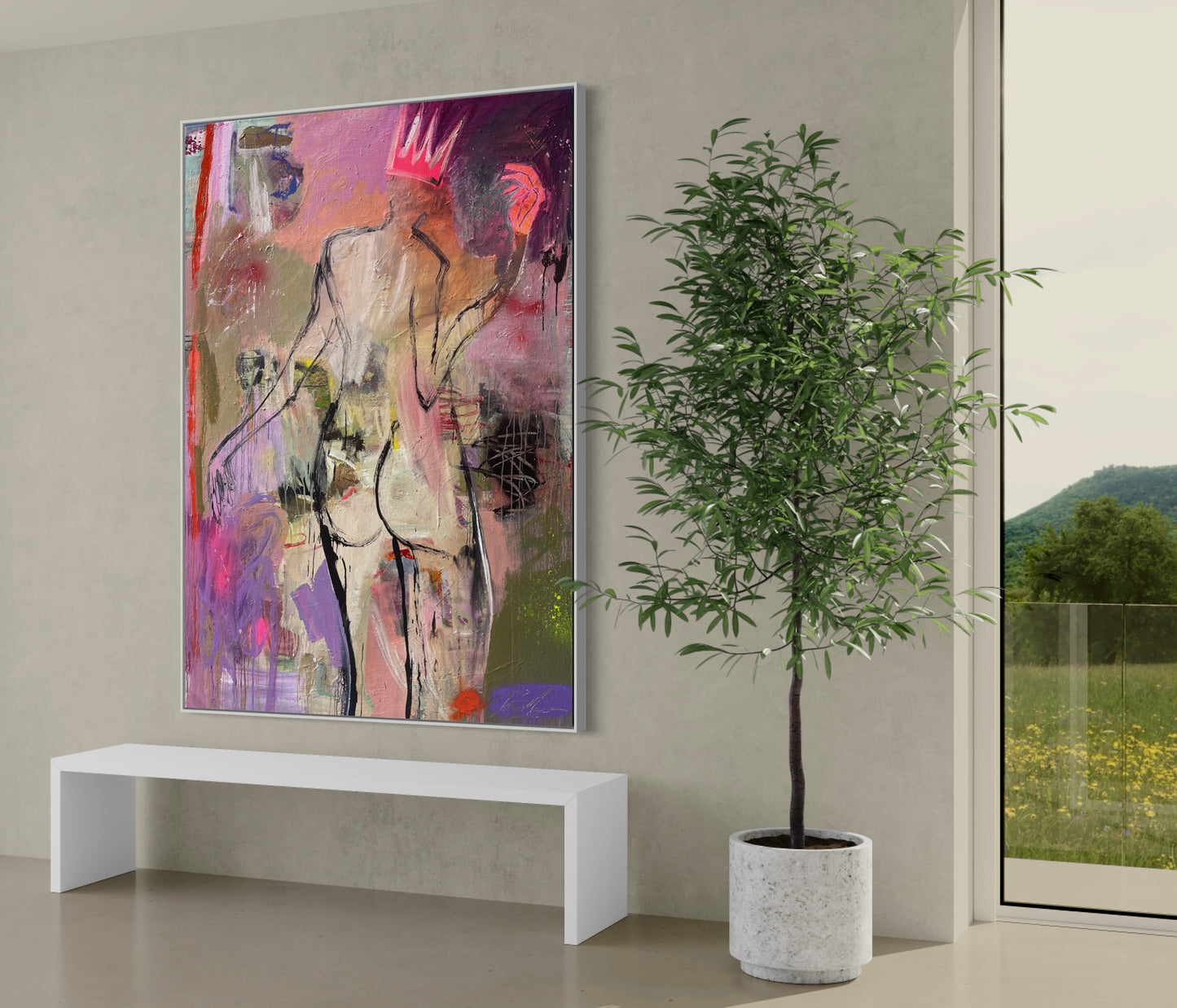 Dame Équilibre - 120cm x 170cm