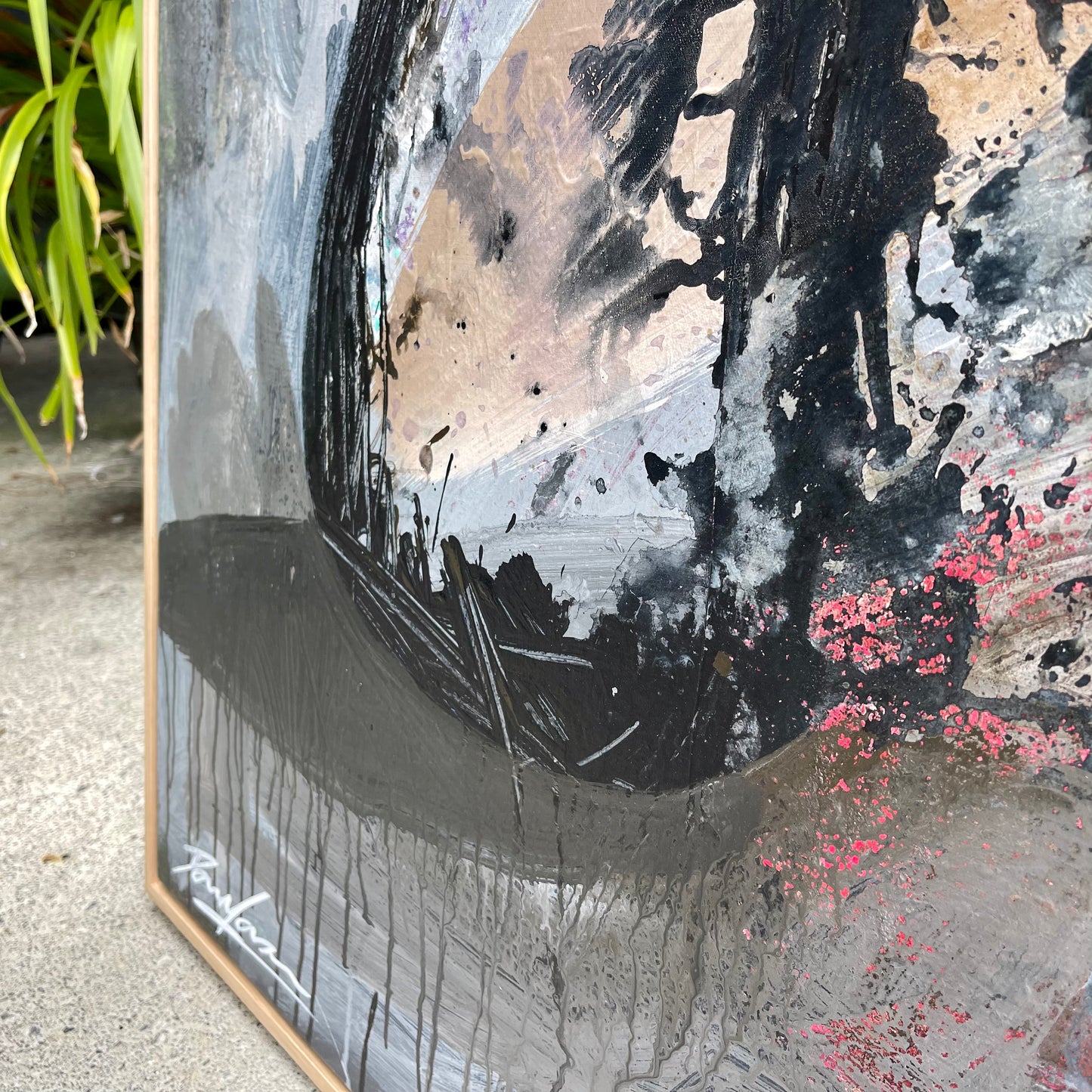 𝙼𝚊𝚍𝚊𝚖𝚎 𝙱𝚕𝚎𝚞 𝚎𝚝 𝙷𝚒𝚋𝚒𝚜𝚌𝚞𝚜. - 120cm x 170cm